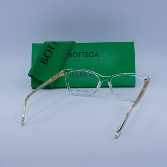 Bottega Veneta BV1028O 004 Square Eyeglasses 51mm – Transparent Beige - Picture 9 of 9